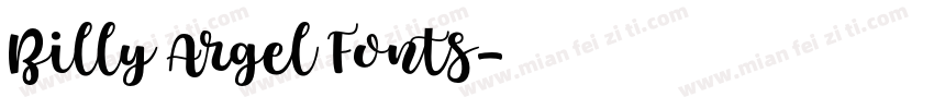 Billy Argel Fonts字体转换